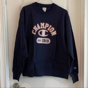 Champion Reverse Weave crew sweatshirt blu…